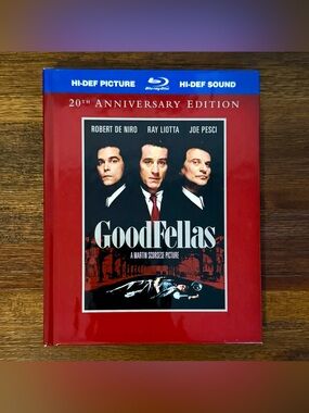 GoodFellas 2 Disc Blu Ray + DVD Set 20th Anniversary Book RARE Scorsese DeNiro